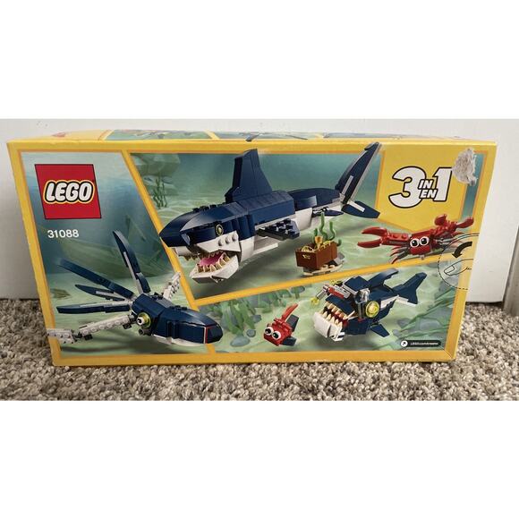 LEGO CREATOR: Deep Sea Creatures 31088 3 In 1 2019 230 Pcs Building Toy New - Picture 2 of 4